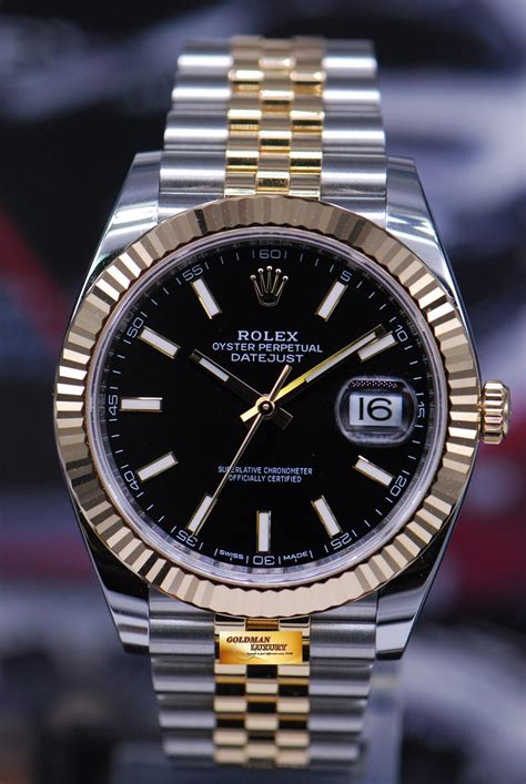 rolex oyster perpetual black and gold